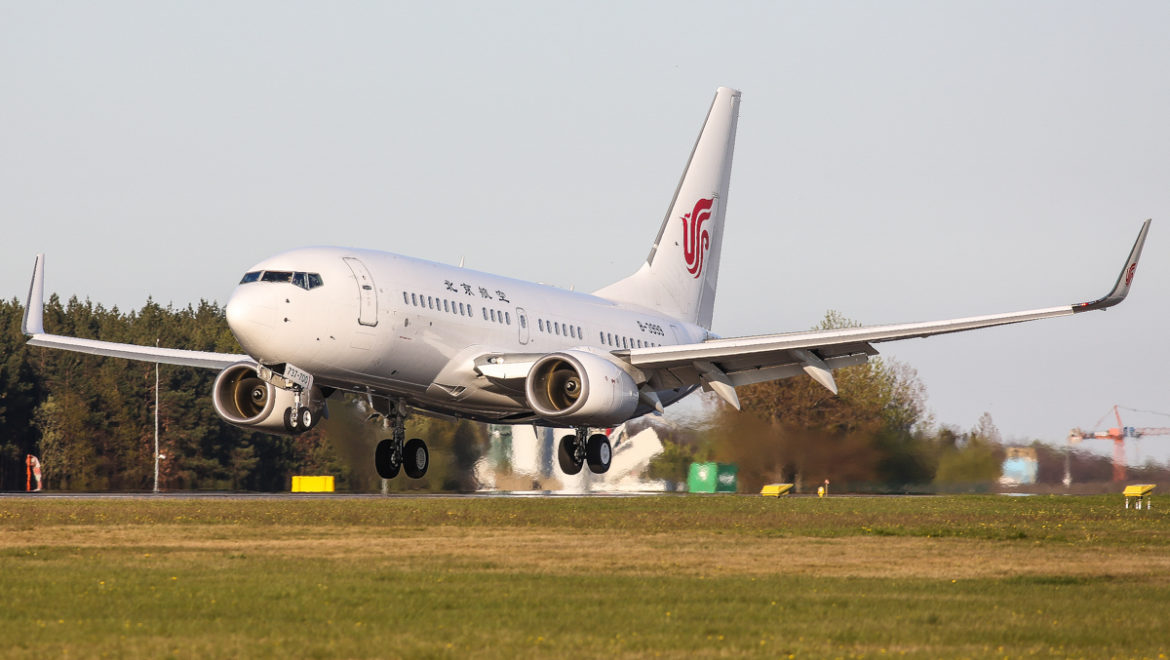 WIZYTA BOEINGA 737 BBJ AIR CHINA